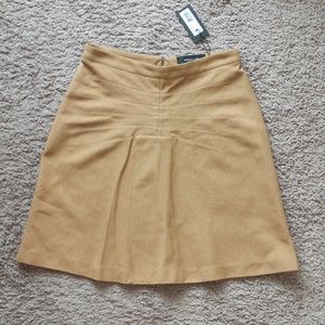 NWT Derek Lam Gold Mini Skirt